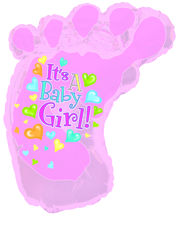 Baby Girl Footsie (Shape-A-Loon™)